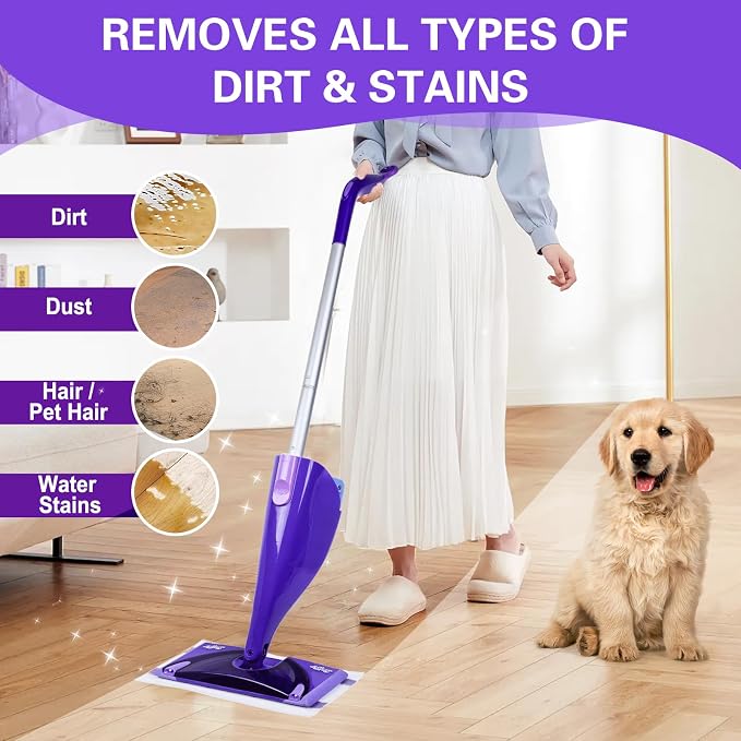 Mop Pads Refills Compatible with WetJet Mop, Disposable Mop Pads for Hardwood Floors, Tile, Laminate & Multi-Surface Cleaning, 200 Pack