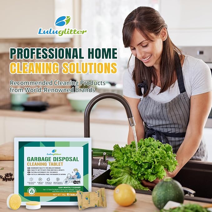 Garbage Disposal Cleaner Deodorizer Tablets 6 Pack Sink Freshener Kitchen | Deep foaming clean, Fresh scent, All disposal compatible,Effortless maintenance