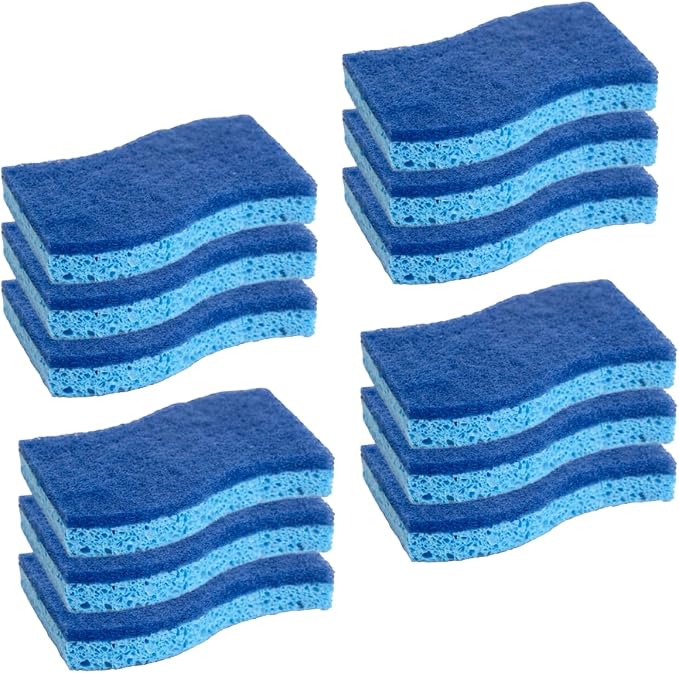 CELOX Sponges Kitchen, Non-Scratch Dish Sponges, Blue