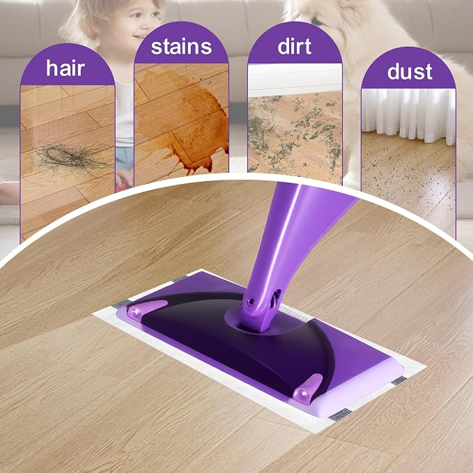 20 Pack Disposable Mop Pads Refill for Swiffer Wet Jet Spray Mop | Wet Jet Mopping Pads for Multi-Surface Floor Cleaning, Multi-Layer Thickening and Super Absorbent