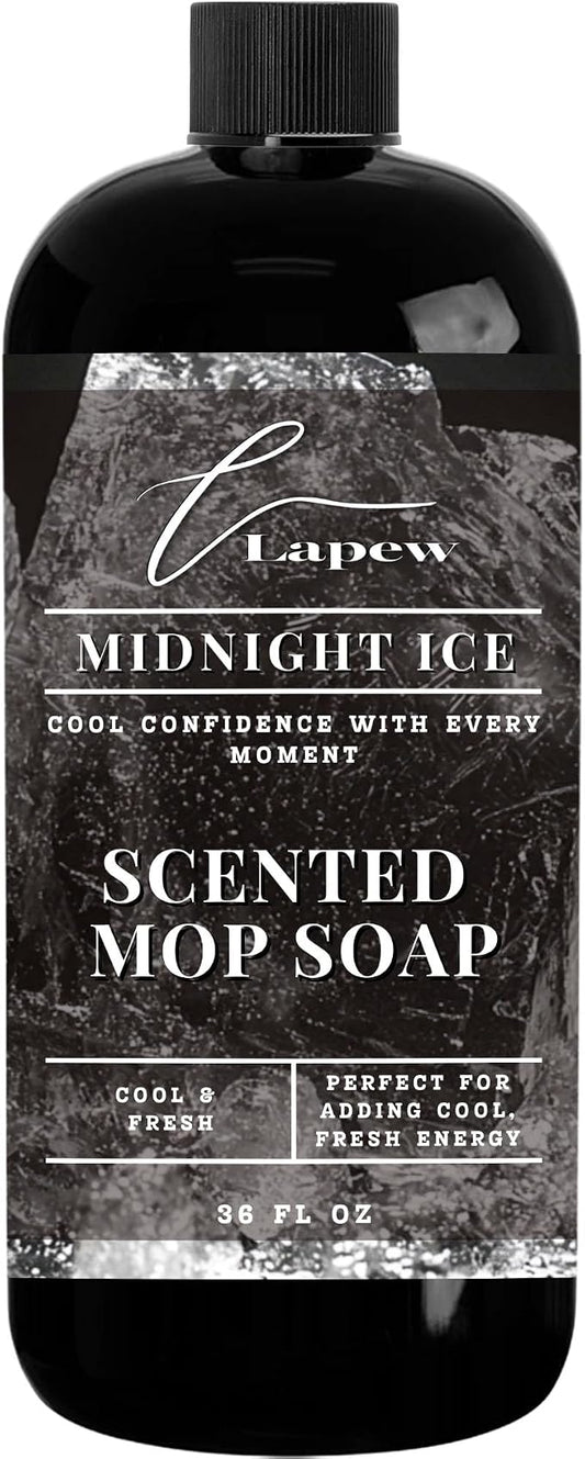 Lapew Midnight Ice Scented Mop Soap - Luxury Floor Cleaner Concentrate for Mopping Tile, Laminate, Vinyl & Hardwood | Streak-Free, Low-Foam | 36 oz
