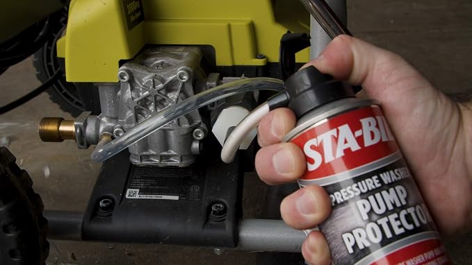 STA-BIL Pump Protector - Protects Pressure Washer Pump and Other Internal Components During Storage - Next Gen Anti-Freeze and Lubricant Formula, 4 oz. (22007-8PK) | Protects pressure washer pumps during storage with antifreeze and lubricant.