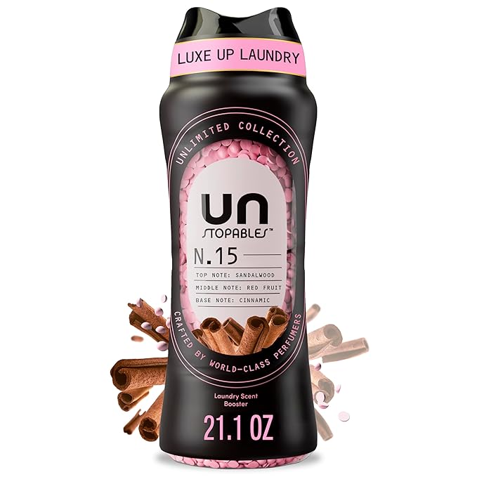 Downy Unstopables Unlimited Collection In-Wash Laundry Scent Booster Beads, No. 15, Fine Fragrance, Long-Lasting Fresh Scent Beads, 21.1 oz