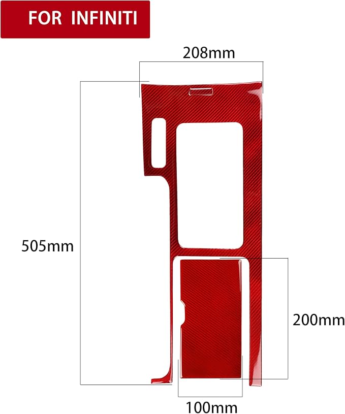 Real Carbon Fiber Trim for Ford Mustang Accessories | for 2009 2010 2011 2012 2013 2014 Gear Shift Panel Frame Trim Glove Storage Box Cover Interior Thick Overlay Decal 4PCs