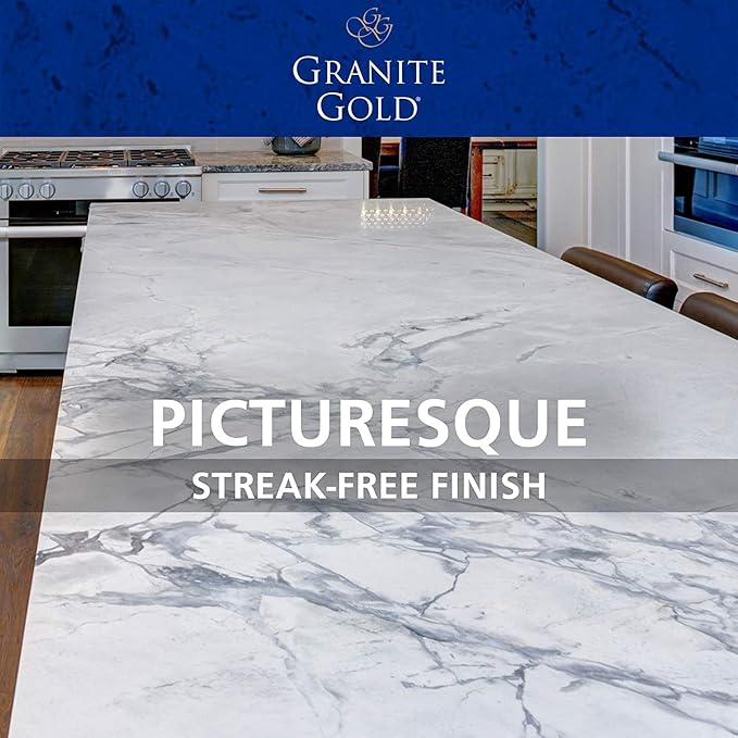 Granite Gold Daily Cleaner Spray Streak-Free Cleaning for Granite, Marble, Travertine, Quartz, Natural Stone Countertops, and Floors, 112 Fl Oz Value Pack