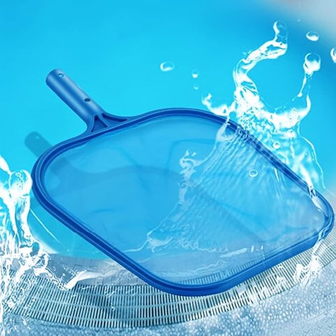 Sunnyglade Swimming Pool Cleaner Supplies/Professional Heavy Duty Pool Leaf Rake Fine Mesh Frame Net/Cleaning Leaf Skim Net (17.5x11.8in) (Pack of 2)