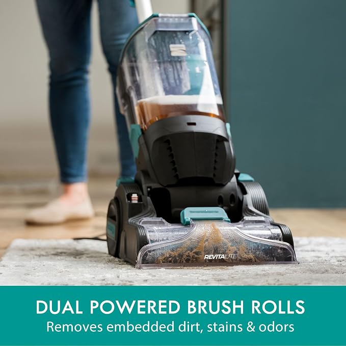 Kenmore KW4070 RevitaLite Pet Portable Carpet Cleaner Machine | 3.2L Clean Tank & 1.4L Dirty Tank, 25ft Cord Length and Two Easy Removable Brushroll for Rug & Upholstery