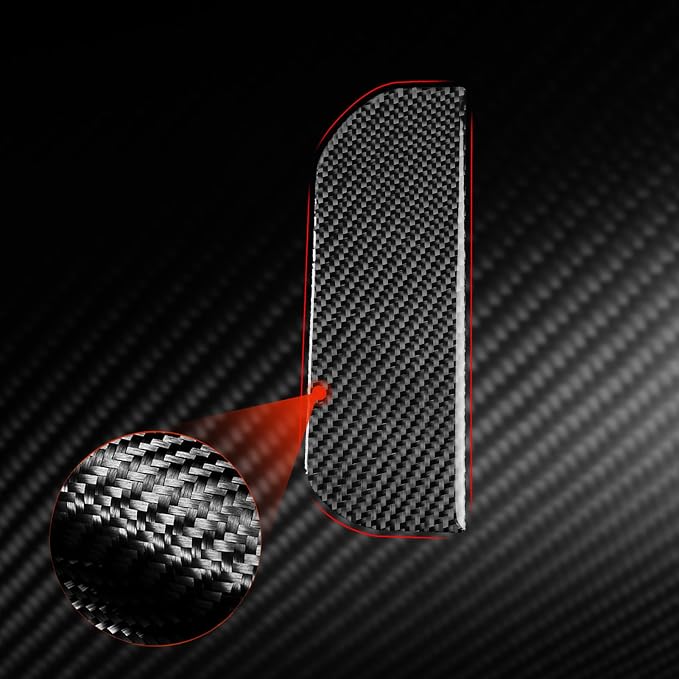 Power Outlet Stickers Fit for Toyota 4Runner(N210) 2003-2009 | for SR5/Sport Edition/Limited | Real Carbon Fiber | Accessories | Power Outlet Cover | Thick Overlay