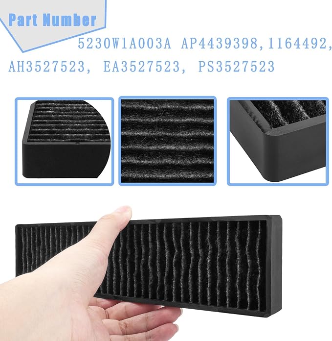 5230W1A003A Microwave Charcoal Filter Compatible with LG GE Microwave Charcoal Air Filter JVM7195SK6SS PVM9005SJ8SS WB06X10807 LMHM2237BD LMV1650ST