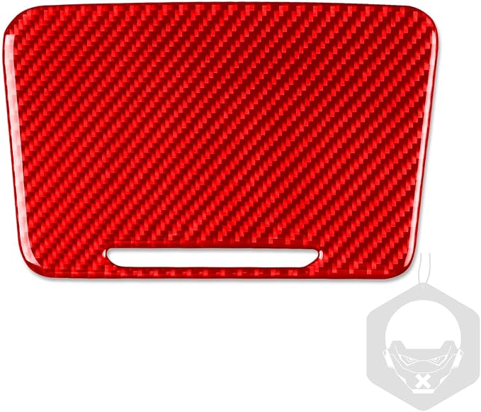 Red Real Carbon Fiber Trim for KIA Forte K3 Accessories | for 2019 2020 2021 2022 2023 2024 Center Console Organizer Storage Glove Box Sticker Interior Thick Overlay Decal