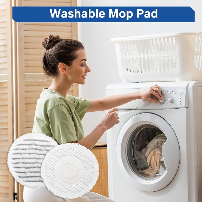 S8201 Steam Mop Pads Replacement for Shark S8201 S8001 S7001 S7201 S7000AMZ S7000 S7005 S7020 S7001C Steam Mop Steam & Scrub Dirt Grip Scrub Washable Pad