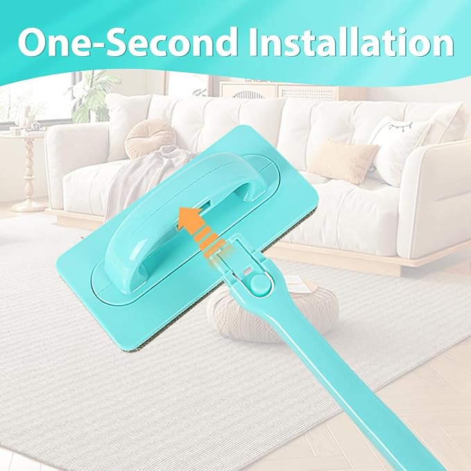 Professional Window Screen Cleaner- Large Brush Face for Door Mesh Cleaning- Detachable Mesh Screen Cleaning Tool- Wet and Dry Dual-Use (Two Brush Heads)