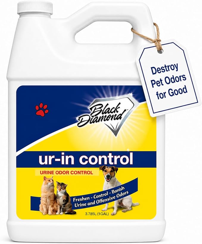 Black Diamond Stoneworks Urine Odor Eliminator – Enzyme Cleaner for Pet Urine, Carpet, Mattress, Furniture & Floors – Removes Dog & Cat Odors at the Source (1-Gallon)