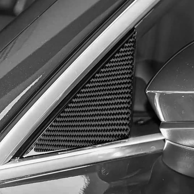 Real Carbon Fiber A-Pillar Stickers Fit for Audi A3 8Y S3 2021-2025 | Trim A-Pillar Cover Decorations | Accessories | Thick Overlay | Anti-scratch