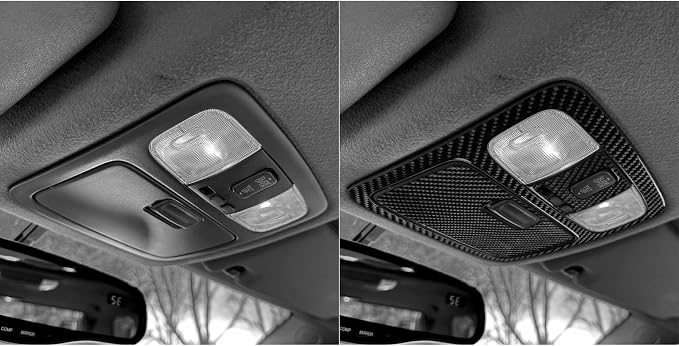 Fit for Toyota 4Runner(N210) 2003-2009 Interior Trim Decals Type-B | for SR5/Sport Edition/Limited | Real Carbon Fiber | Accessories | Reading Light Trim Set Cover | Anti-scratch | Self-adhesive