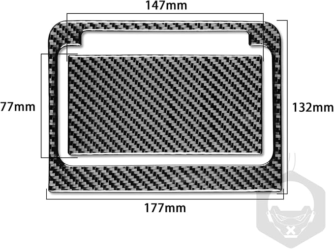Real Carbon Fiber Trim for Audi 80A Q5 Accessories | for SQ5 2018-2025 Dash Center Console Storage Box Organizer Tray Cover Sticker Interior Thick Overlay Decal