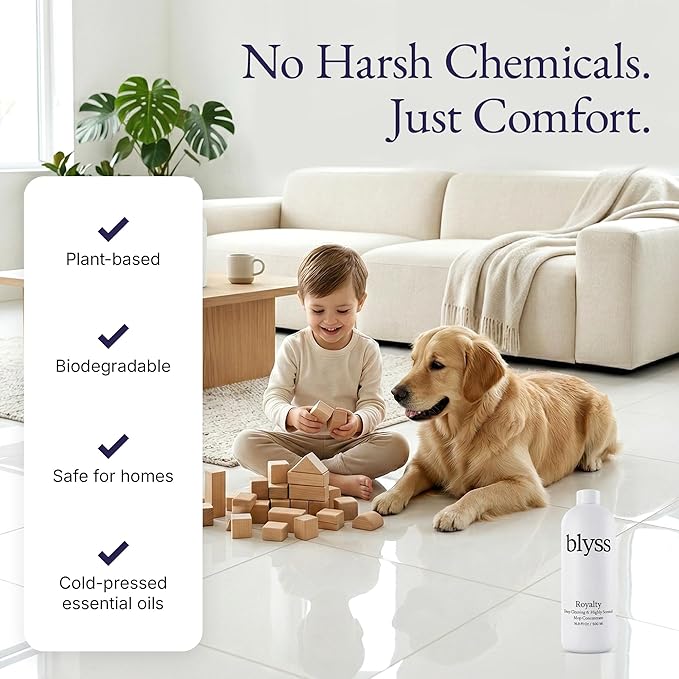 Mop Soap Royalty, Floor Cleaner for Mopping, Luxury Scented Mop Soap, LVP Vinyl Laminate and Hardwood Floor Cleaner Solution, Plant Powered Floor Cleaner