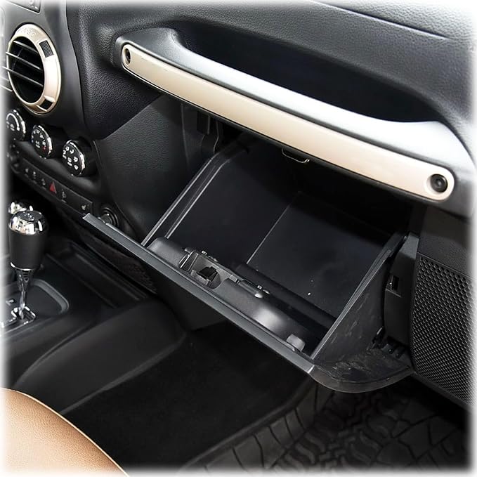 Copilot Grab Bar Trim Cover for 2011-2017 Jeep Wrangler JK JKU with Screw | Fits 11-17 Wrangler JK JKU, Passenger Seat Grab Handle Cover, Silver, ABS Trim With No Drilling Installation