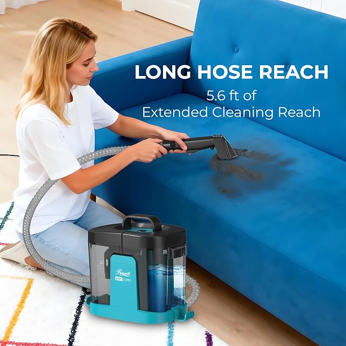 Rosewill Multi-Purpose Portable Carpet and Upholstery Cleaner, Powerful Suction 17 KPa Spot Cleaner, 550W Motor, Car and Auto Detailer, Stain/Spot Remover; Versatile Use: Carpet, Sofa, Pet Hair