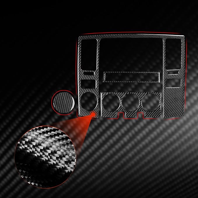 Navigation Stickers Fit for Toyota 4Runner(N210) 2003-2009 | for SR5/Sport Edition/Limited | Real Carbon Fiber | Center Console Navigation Panel Trim | Anti-scratch | Self-adhesive