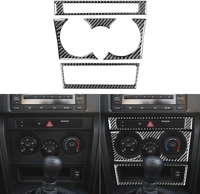 Real Carbon Fiber Trim for Subaru Accessories | for Scion FR-S/Toyota 86 2016 2017 2018 2019 2020 Headlight Switch Control Button Cover Interior Thick Overlay Decal - B