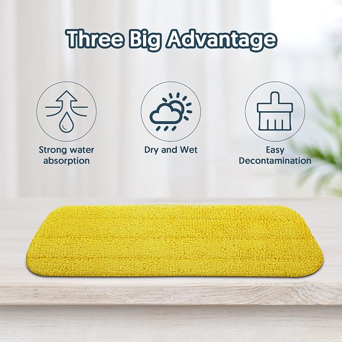 7 Pack Washable Mop Pads for Swiffer PowerMop: Microfiber Wet Mops Refills | Power Mop Pads Reusable Multi-purpose, Hardwood Floor Mop Pads Replacement, for 13''-15'' Spray Mops Multi-surface Floors
