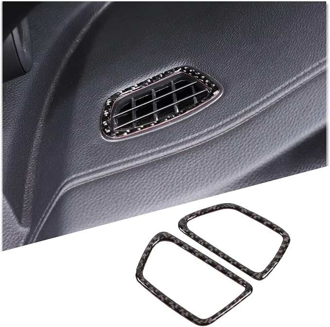 Center Console Side Air Vent Cover for Honda Pilot 2016-2022/ Ridgeline 2017-2023/ Passport 2019-2023, Dashboard Panel Side Air Vent Outlet Trim Cover, Carbon Fiber (Instrument Panel Air Vent Frame)