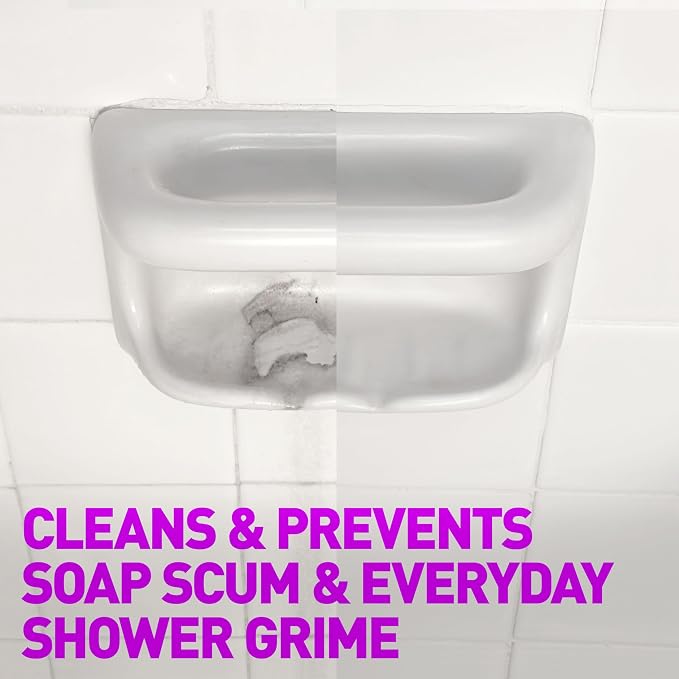 WET & FORGET Shower Ultra Cleaner Mist Fresh Scent No-Scrub Weekly Bathroom Spray for Fiberglass, Tile, Glass, Grout & More, 1 Spray and 1 Refill, 20oz each