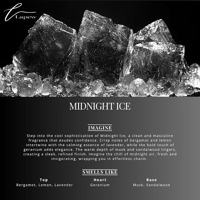 Lapew Room & Linen Spray | Fragrance Mist for Home, Car & Office | Fabric & Air Freshener | Neutralizing Mist | Made in USA | Midnight Ice