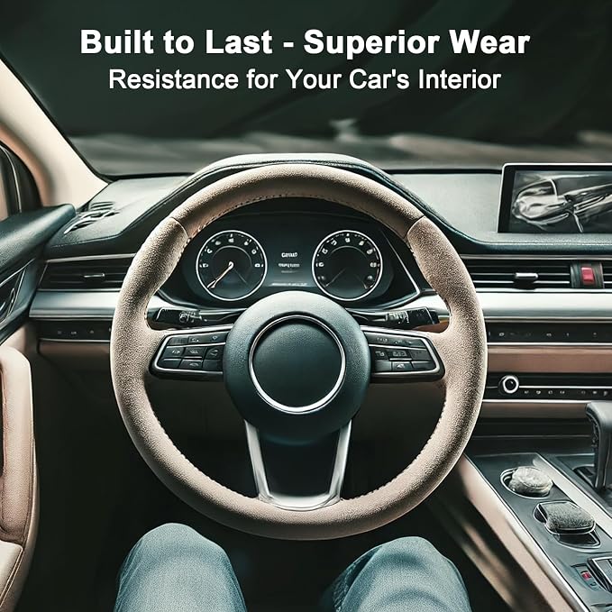 Premium Dark Brown Suede Fabric Wrap - 30x60 inch Suede Wrap for Car Interior - Self-Adhesive Microfiber and Synthetic Leather, Stretchable Interior Film for Car and Home Decor