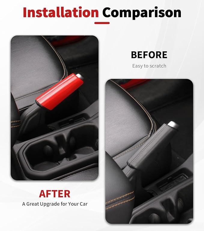 JWWY Interior Trim Kit Dress-Up Kit Decor Set Center Console Gear Shift Dashboard Panel,Door Window Switch Knob Speaker Cover Trim for 2024–2026 Jeep Wrangler JL JLU & Gladiator JT Red 28pcs