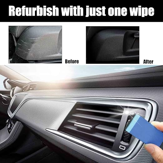 Crystal Coating for Car Plastic Parts, Plastic Restorer Refurbish Agent with Sponge, Automotive Exterior and Interior PlasticParts Scratch Remover, Car Ceramic Coating (2PCS)