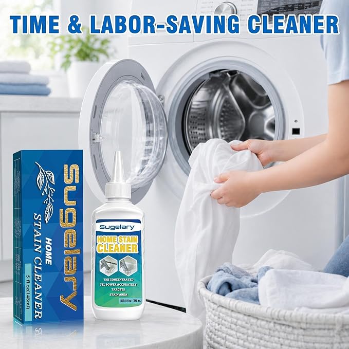 Sugelary Mold Stain Cleaner, 5 fl oz Mold Stain Cleaner Gel for Washing Machine, Home Stain Cleaning Gel for Fridge, Tile, Grout, Sink and Bathroom Use