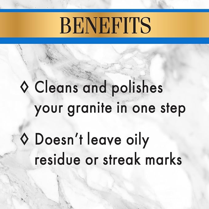 Stone Care International Daily Cleaner/Polish & Sealer Stone Care Kit for Granite, Quartz, Quartzite, Limestone Countertops - No residue, Superior Protection