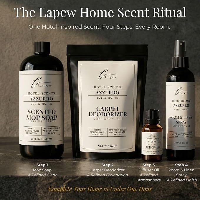Lapew Hotel Scents Luxury Room Spray | Azzurro Suite 81 | Inspired by Capri Blue Volcano | Linen Spray Air Freshener & Fabric Spray | 8 fl oz