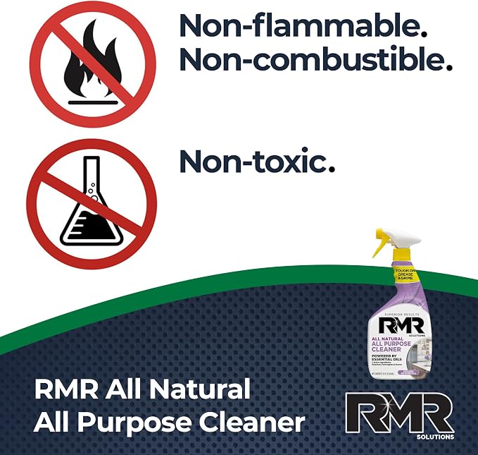 RMR Total Clean Team – Instant Stain Remover + All Natural All Purpose Cleaner, Indoor/Outdoor Cleaning Spray Kit for Kitchens, Bathrooms, Furniture, Siding, & Deck, 2–32 Oz Bottles