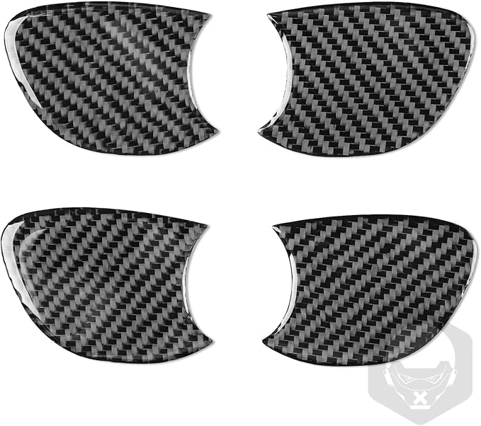 Door Bowl Handle Trim for Toyota Corolla 2009-2013 Accessories Black | Soft Carbon Fiber | Upgrades for Car | Only for Left-Hand Drive | Anti-Scratch | Sporty Style