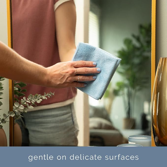 S&T INC. 200 Pack of Microfiber Cleaning Cloth, Bulk Microfiber Towel for Home, Reusable and Lint Free Cloth Towels for Car