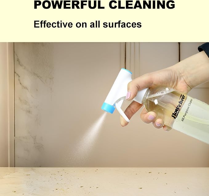 flowcheer Multi Surface Cleaner Refills - 6 Pack All Purpose Cleaning Refill Tablet-Makes 96 fl oz Bottles of Spray Cleaner for Household&Kitchen Cleaning (Lemon-6pc)