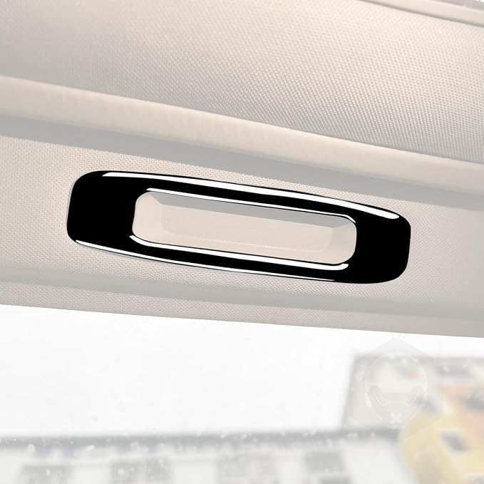 Glossy Bright Piano Black Car Roof Side Sunroof Handle Sunshade Pull Handle Panel Decoration Sticker Interior Trim Compatible with Toyota Corolla 2009 2010 2011 2012 2013 Auto Trim Accessories