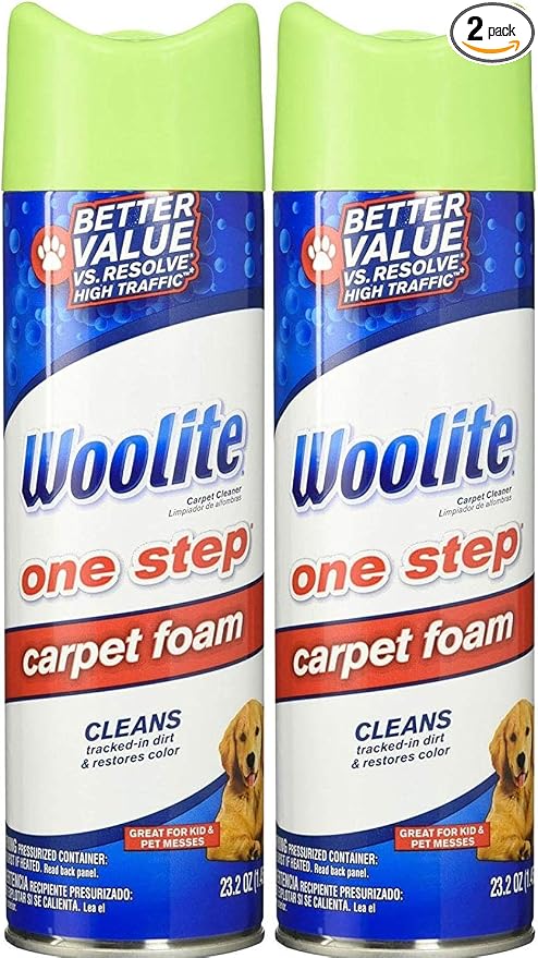Woolite One Step Foam Carpet Cleaner - 22 oz - 2 pk