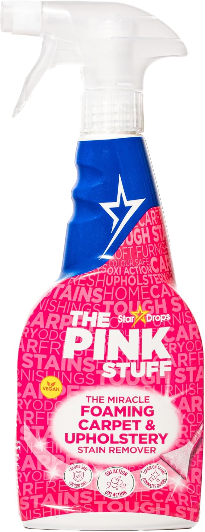 The Pink Stuff Miracle Foaming Carpet & Upholstery Stain Remover, 16 Fl Oz