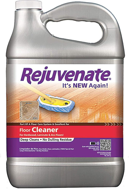 Rejuvenate All Floors Cleaner Refill, Breaks Down Dirt & Grime, Cleans and Protects Floors Throughout Your Home, Including Sealed Hardwood, Tile, Vinyl, Laminate and More, 1 Gallon (Pack of 2)