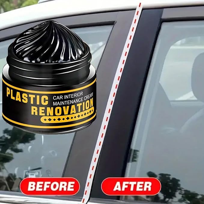 Trim Restorer Glaze Cleaner Detailing Supplies | Renewal Agent for Auto Exterior Interior Truck Dashboard Window Strip Door Handle Tire