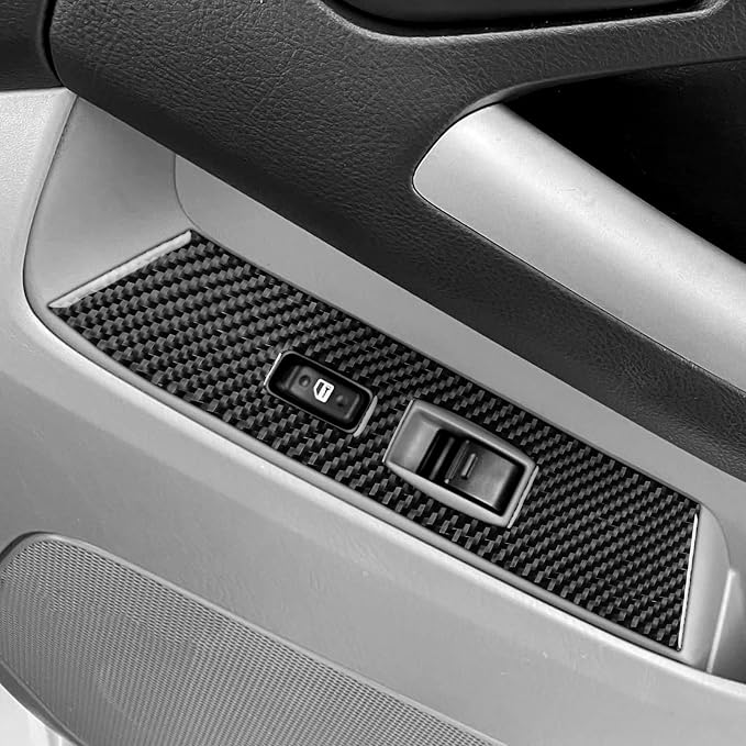 Window Lift Panel Stickers Fit for Toyota 4Runner 2003-2009 Trim | for 4 Runner(N210)2003-2009 SR5/Sport Edition/Limited|Real Carbon Fiber|Front Door Cover Accessories|Thick Overlay