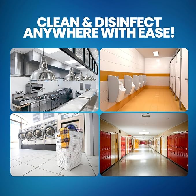 (6 Gallons) Ultra Germicidal Liquid Bleach - For Laundry, Disinfecting, Sanitizing, Deodorizing, Mold & Mildew Stain Remover - 1 Gallon Jugs