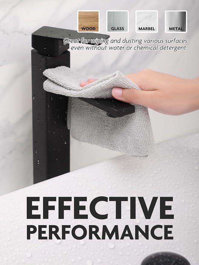 Fantasticlean Microfiber Cleaning Cloth Roll- 60 Sheets,12" (Grey, Dimgrey) | Super Absorbent, Lint-free, Tear-away Microfiber Towel Roll, for All-Purpose Cleaning