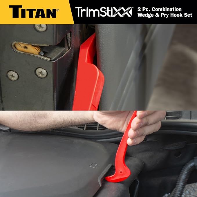 Titan 11568 2-Piece Combination Wedge and Pry Hook Set