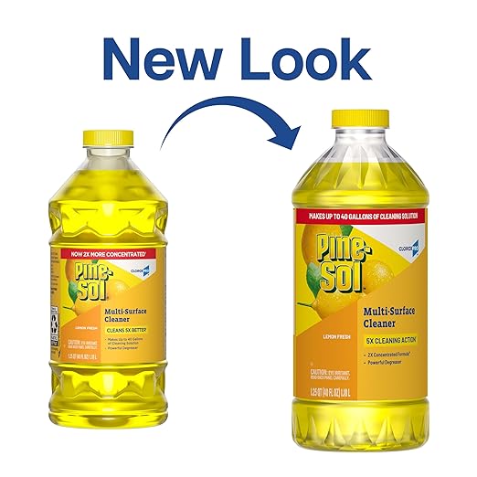CloroxPro Pine-Sol Multi-Surface Cleaner, All Purpose Cleaner, Lemon Fresh, 40 Fluid Ounces (Package May Vary)