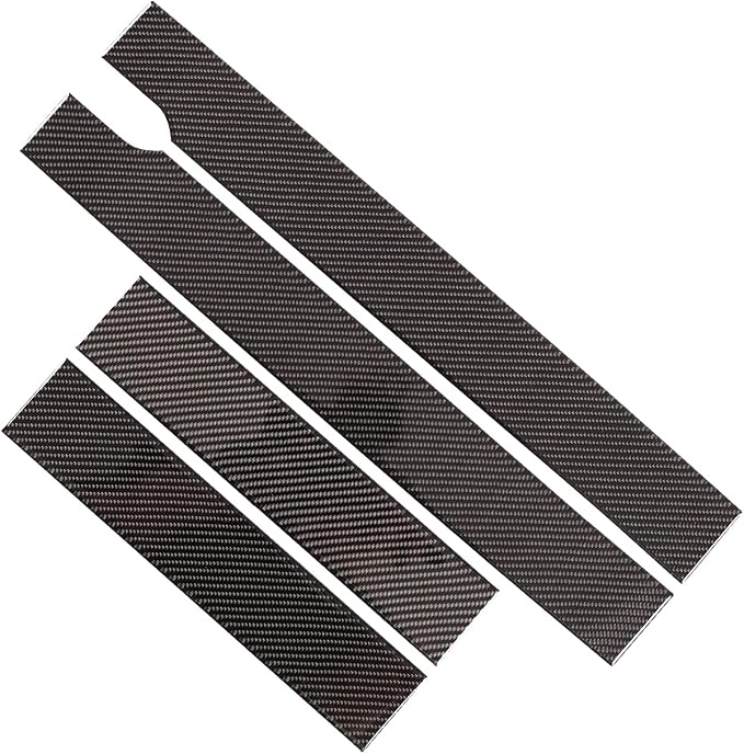 Car Door Sill Scuff Plate Trim Panel, Car Door Entry Guards, Threshold Strip, Door Sill Guard for Honda Pilot 2016-2022, Carbon Fiber (External Door Sill Sticker)